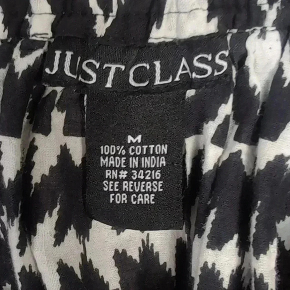 Vintage 90s Artistic Ikat Print Midi Flowy Gauze Boho Hippie Skirt Just Class - Picture 3 of 5